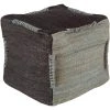 Henrietta Gray Decorative Pouf by Artistic Weavers -Camaflexi Shop gray artistic weavers ottomans s00151051073 64 1000