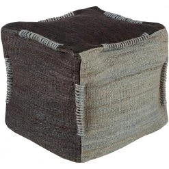 Henrietta Gray Decorative Pouf by Artistic Weavers