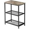 3 Tier End Table, Vintage Storage Rack with Open Shelves, Gray Side Table with Rectangle Shelf，13.8"W x 23.6"D x 30"H by VECELO -Camaflexi Shop gray vecelo end side tables khd xf nt06 gry 64 1000