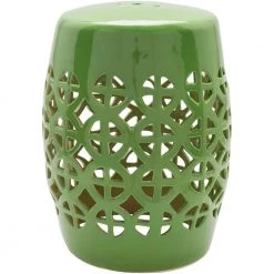 Millais 13 in. L x 13 in. W x 18 in. H Green Global Round Metal Decorative Accent Furniture by Artistic Weavers -Camaflexi Shop green artistic weavers end side tables s00151092657 4f 1000