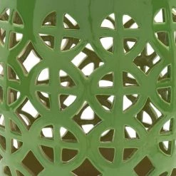 Millais 13 in. L x 13 in. W x 18 in. H Green Global Round Metal Decorative Accent Furniture by Artistic Weavers -Camaflexi Shop green artistic weavers end side tables s00151092657 c3 1000
