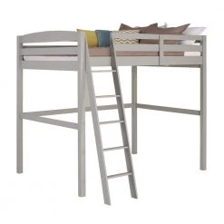 Tribeca Grey Twin Size High Loft Bed by Camaflexi