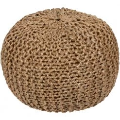 Calabozo Khaki Accent Pouf by Artistic Weavers