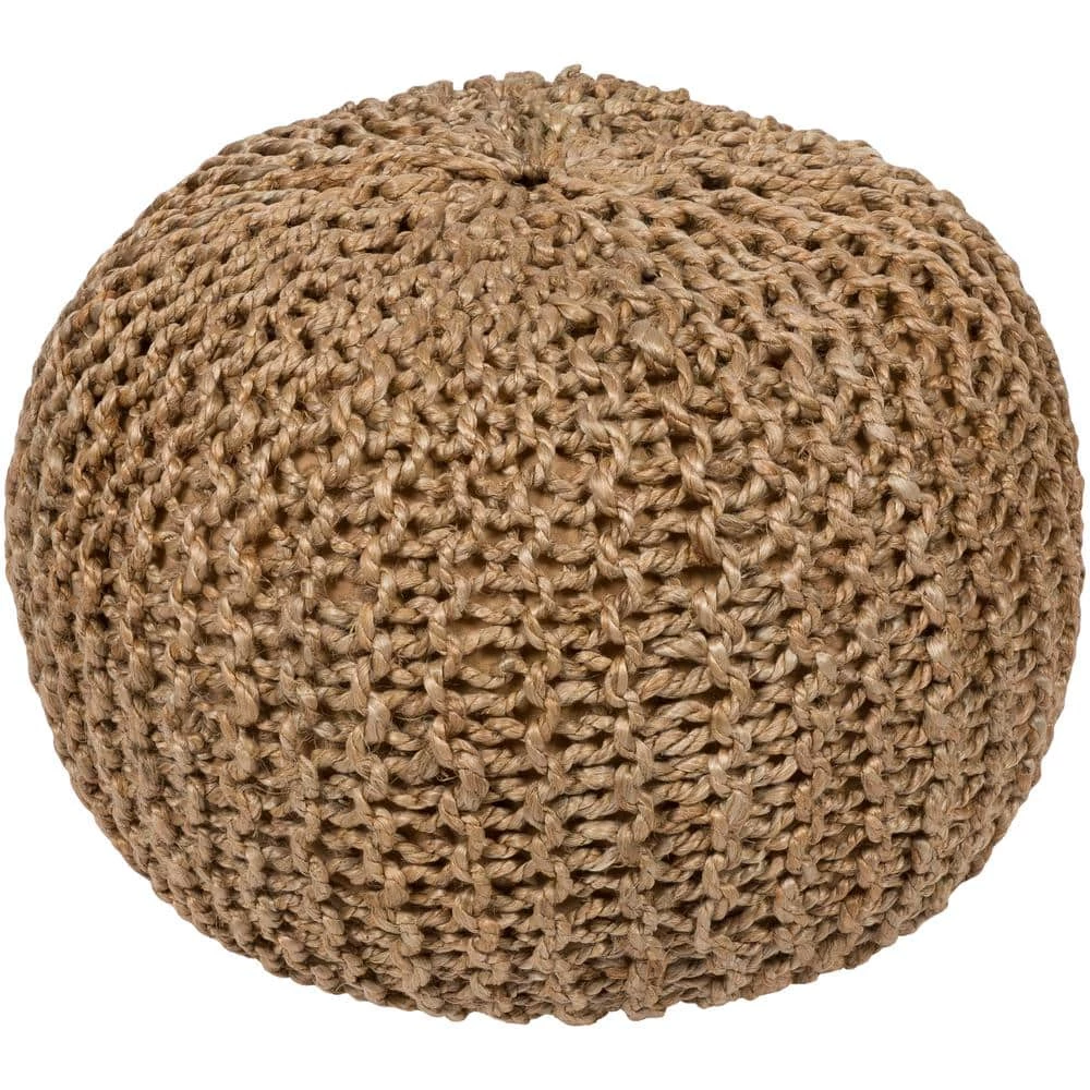 Calabozo Khaki Accent Pouf by Artistic Weavers 3 Calabozo Khaki Accent Pouf by Artistic Weavers