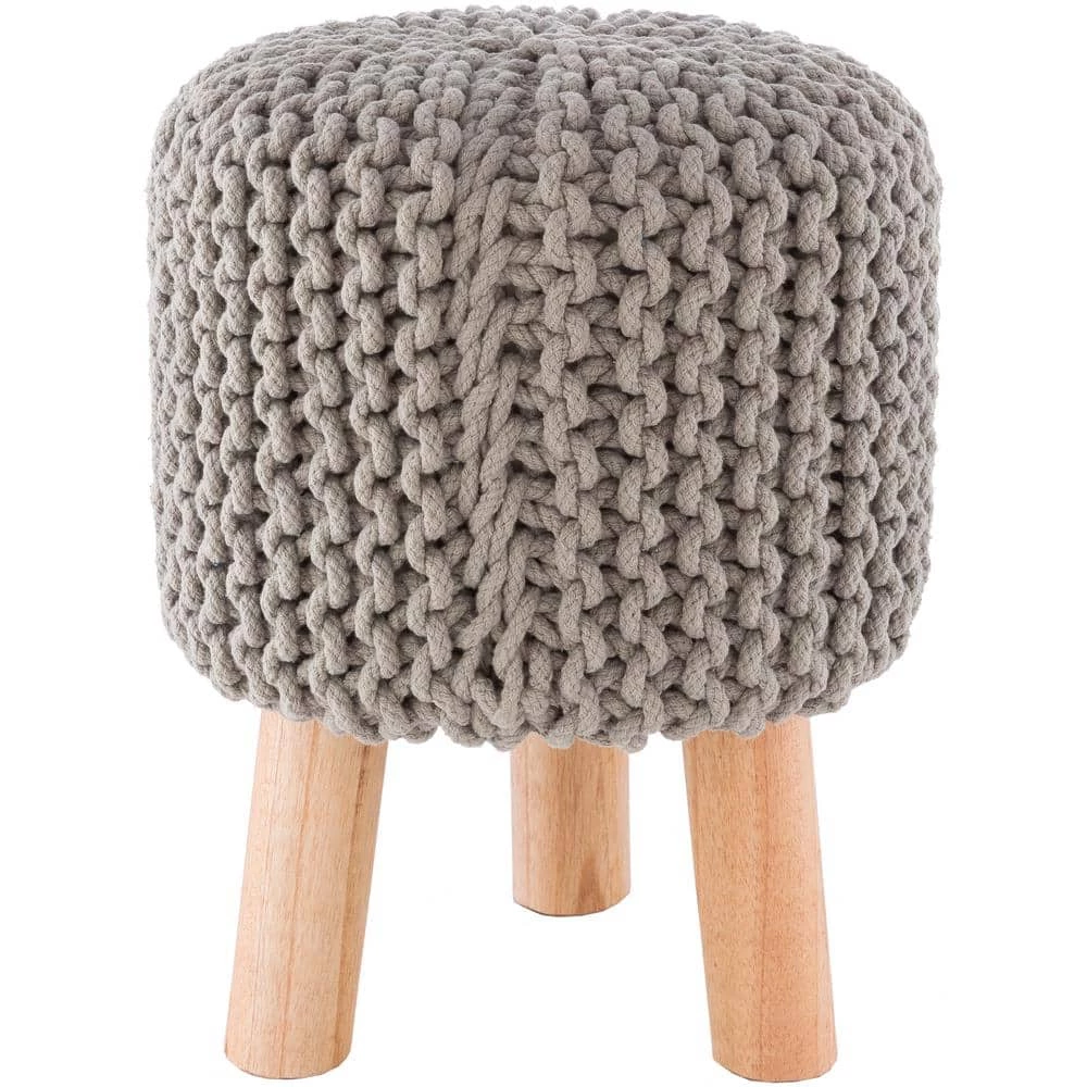 Malmo 16 in. Medium Gray Stool by Artistic Weavers 3 Malmo 16 in. Medium Gray Stool by Artistic Weavers