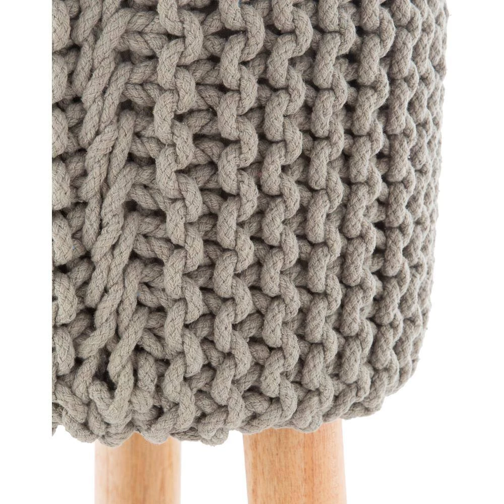 Malmo 16 in. Medium Gray Stool by Artistic Weavers 4 Malmo 16 in. Medium Gray Stool by Artistic Weavers - Image 2