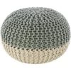Mojiz Mint Accent Pouf by Artistic Weavers