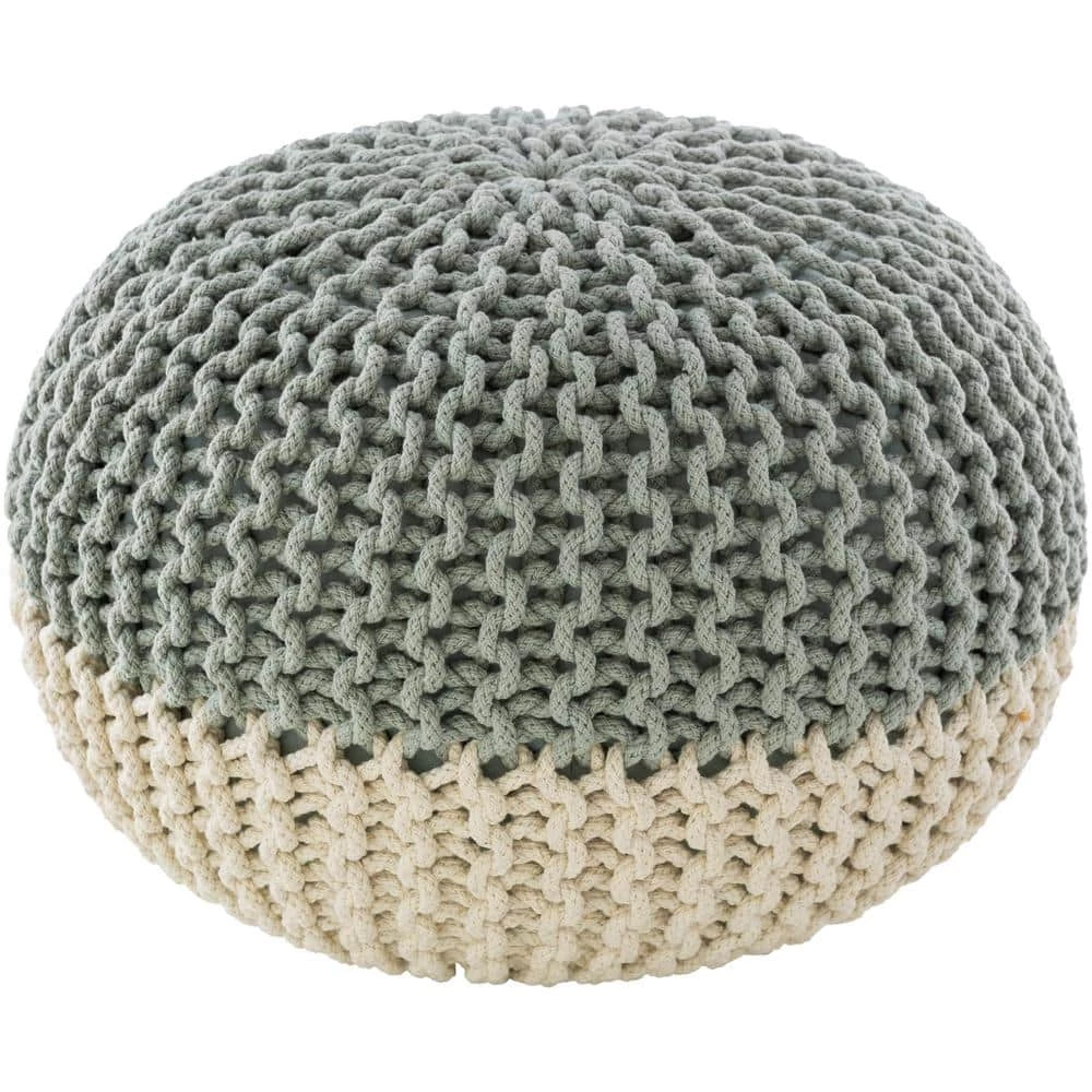 Mojiz Mint Accent Pouf by Artistic Weavers 3 Mojiz Mint Accent Pouf by Artistic Weavers