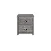 Hampton 2-Drawer Misty Grey Nightstand 23 in. x 20 in. x 15.75 in. by Camaflexi -Camaflexi Shop misty grey camaflexi nightstands hm208 64 1000
