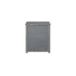 Hampton 2-Drawer Misty Grey Nightstand 23 in. x 20 in. x 15.75 in. by Camaflexi -Camaflexi Shop misty grey camaflexi nightstands hm208 66 1000