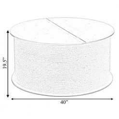 Natrual Decorative Round Spool Shaped Wooden Coffee Table with Rope Lift Top Storage by Vintiquewise -Camaflexi Shop natrual vintiquewise coffee tables qi003897 44 1000