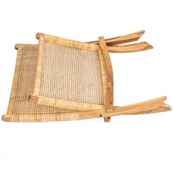 Decorative Natural Foldable Rattan and Teak Wood Chair for Indoor and Outdoor by Vintiquewise -Camaflexi Shop natural vintiquewise accent chairs qi004424 4f 1000