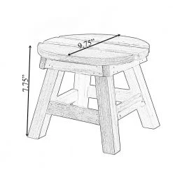 Decorative Antique Wood Style Natural Wooden 7.75" Accent Stool for Indoor and Outdoor by Vintiquewise 15 Decorative Antique Wood Style Natural Wooden 7.75" Accent Stool for Indoor and Outdoor by Vintiquewise -Camaflexi Shop natural vintiquewise bar stools qi004290 1f 1000