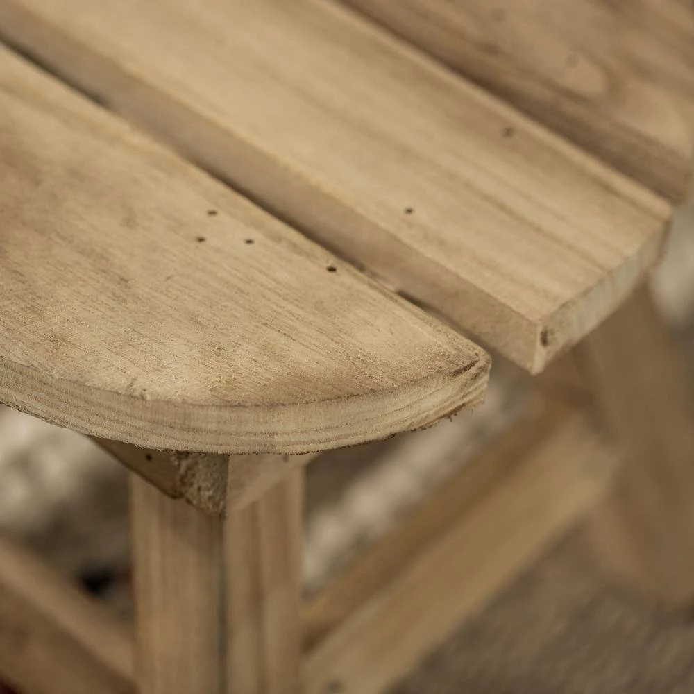 Decorative Antique Wood Style Natural Wooden 7.75" Accent Stool for Indoor and Outdoor by Vintiquewise 10 Decorative Antique Wood Style Natural Wooden 7.75" Accent Stool for Indoor and Outdoor by Vintiquewise - Image 8