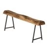 Rustic Carved Wood Natural Log Accent Bench for Entryway, Indoor, and Outdoor 47.25" 6.75" 16.5" by Vintiquewise -Camaflexi Shop natural vintiquewise bedroom benches qi004287 64 1000
