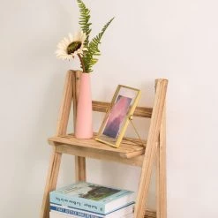 Natural Wooden 42.25 Rustic Three Tier Three Size Shelves Display for Entryway, Kitchen, and Outdoor by Vintiquewise 17 Natural Wooden 42.25 Rustic Three Tier Three Size Shelves Display for Entryway, Kitchen, and Outdoor by Vintiquewise -Camaflexi Shop natural vintiquewise bookcases bookshelves qi004285 fa 1000