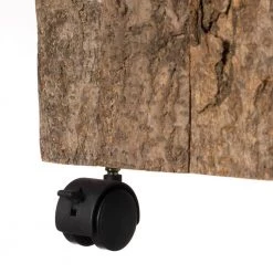 Accent Decorative Natural Wooden 10.75 Square Stump Stool, with Wheels for Indoor and Outdoor by Vintiquewise 18 Accent Decorative Natural Wooden 10.75 Square Stump Stool, with Wheels for Indoor and Outdoor by Vintiquewise -Camaflexi Shop natural vintiquewise end side tables qi004284 76 1000