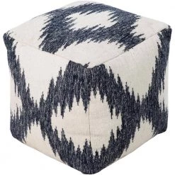 Francisco Navy Accent Pouf Ottoman by Artistic Weavers -Camaflexi Shop navy artistic weavers ottomans s00151050993 31 1000