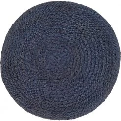 Francisco Navy Accent Pouf Ottoman by Artistic Weavers -Camaflexi Shop navy artistic weavers ottomans s00151050993 c3 1000
