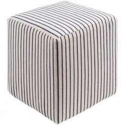 Gerhard Navy Accent Pouf Ottoman by Artistic Weavers