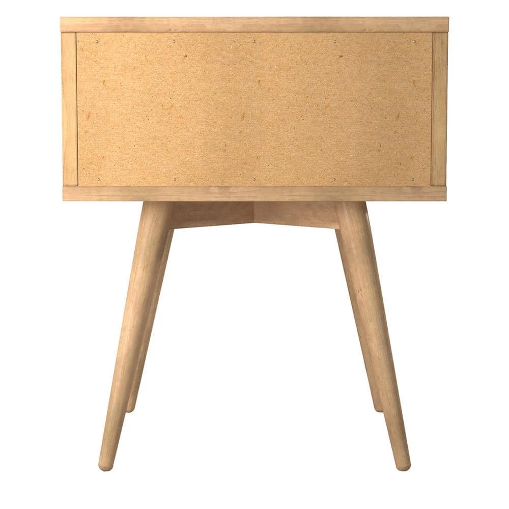 Mid-Century 2-Drawer Scandinavian Oak Nightstand by Camaflexi 6 Mid-Century 2-Drawer Scandinavian Oak Nightstand by Camaflexi - Image 4