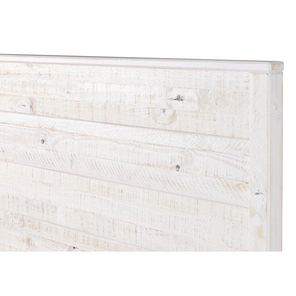 Baja Shabby White, Full Size, Panel Headboard, Platform Bed by Camaflexi 8 Baja Shabby White, Full Size, Panel Headboard, Platform Bed by Camaflexi - Image 6