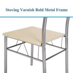 Dining Table Set, 5 Pieces Dining Set with Tempered Glass Top Table and 4 Chairs For Dining Room, Silver, 43.3 in. L by VECELO -Camaflexi Shop silver vecelo kitchen dining tables khd xjm tc02 fa 1000