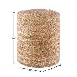 Colm Tan Accent Pouf by Artistic Weavers 8 Colm Tan Accent Pouf by Artistic Weavers -Camaflexi Shop tan artistic weavers ottomans s00161024244 40 1000