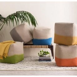 Itoku Taupe Accent Pouf by Artistic Weavers 9 Itoku Taupe Accent Pouf by Artistic Weavers -Camaflexi Shop taupe artistic weavers ottomans s00151050813 31 1000