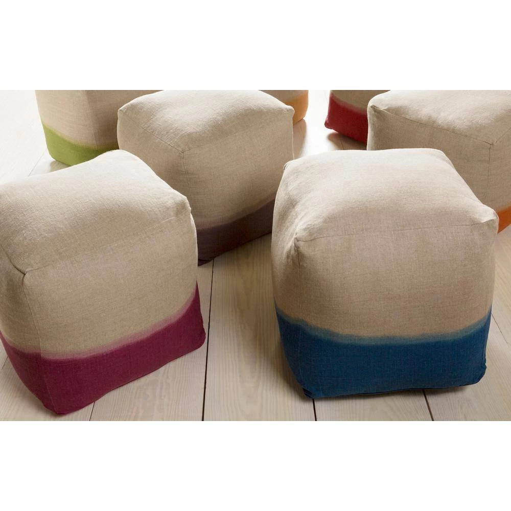 Itoku Taupe Accent Pouf by Artistic Weavers 5 Itoku Taupe Accent Pouf by Artistic Weavers - Image 3