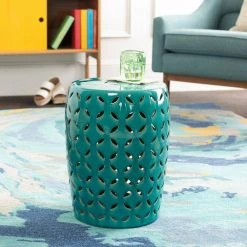 Araceli Teal Garden Stool by Artistic Weavers 9 Araceli Teal Garden Stool by Artistic Weavers -Camaflexi Shop teal artistic weavers end side tables s00151052043 31 1000