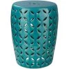 Araceli Teal Garden Stool by Artistic Weavers