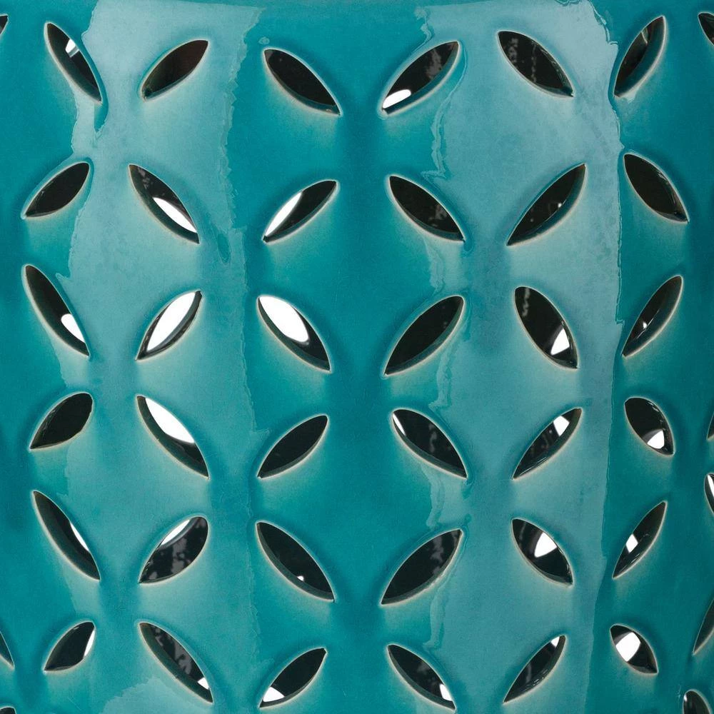 Araceli Teal Garden Stool by Artistic Weavers 4 Araceli Teal Garden Stool by Artistic Weavers - Image 2