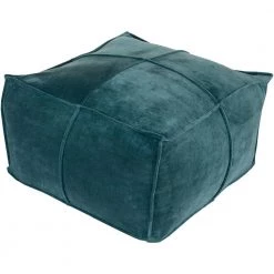 Belinda Teal Accent Pouf by Artistic Weavers