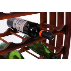 Rustic 23 Bottles Barrel Shaped Wooden Wine Rack by Vintiquewise -Camaflexi Shop vintiquewise wine racks qi003604l 76 1000