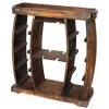 Decorative Wooden 8-Bottle Rustic Wine Rack with Glasses Holder by Vintiquewise -Camaflexi Shop vintiquewise wine racks qi003606 64 1000