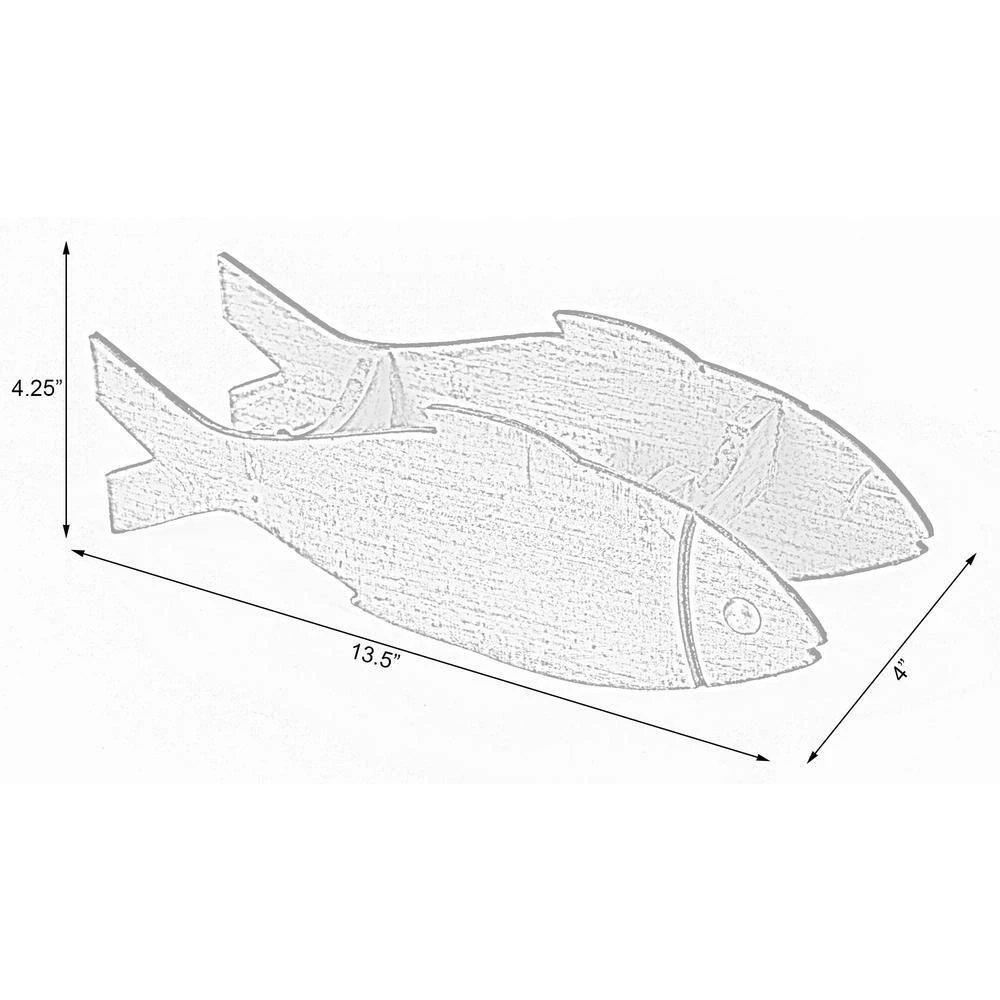 Wooden Single Bottle Fish Shaped Vintage Decorative Wine Holder by Vintiquewise 7 Wooden Single Bottle Fish Shaped Vintage Decorative Wine Holder by Vintiquewise - Image 5