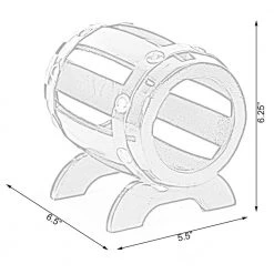 Wooden Single Bottle Wine Barrel Shaped Vintage Decorative Wine Holder by Vintiquewise 12 Wooden Single Bottle Wine Barrel Shaped Vintage Decorative Wine Holder by Vintiquewise -Camaflexi Shop vintiquewise wine racks qi003661 fa 1000