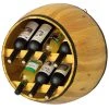 Wooden Brown Hanging Wine Barrel Wine Rack 7 Bottle Capacity by Vintiquewise -Camaflexi Shop vintiquewise wine racks qi003949 64 1000