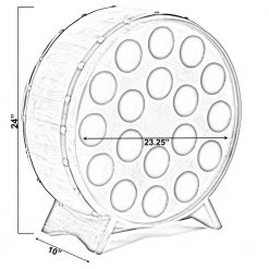 Wooden Stackable Round Shaped Wine Barrel Wine Rack, 1-Rack by Vintiquewise -Camaflexi Shop vintiquewise wine racks qi003950 44 1000