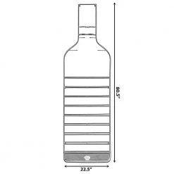 Big Vintage Decorative Metal-Bottle Shaped Wine Rack for Living Room Dining or Entryway by Vintiquewise 12 Big Vintage Decorative Metal-Bottle Shaped Wine Rack for Living Room Dining or Entryway by Vintiquewise -Camaflexi Shop vintiquewise wine racks qi004275 1f 1000