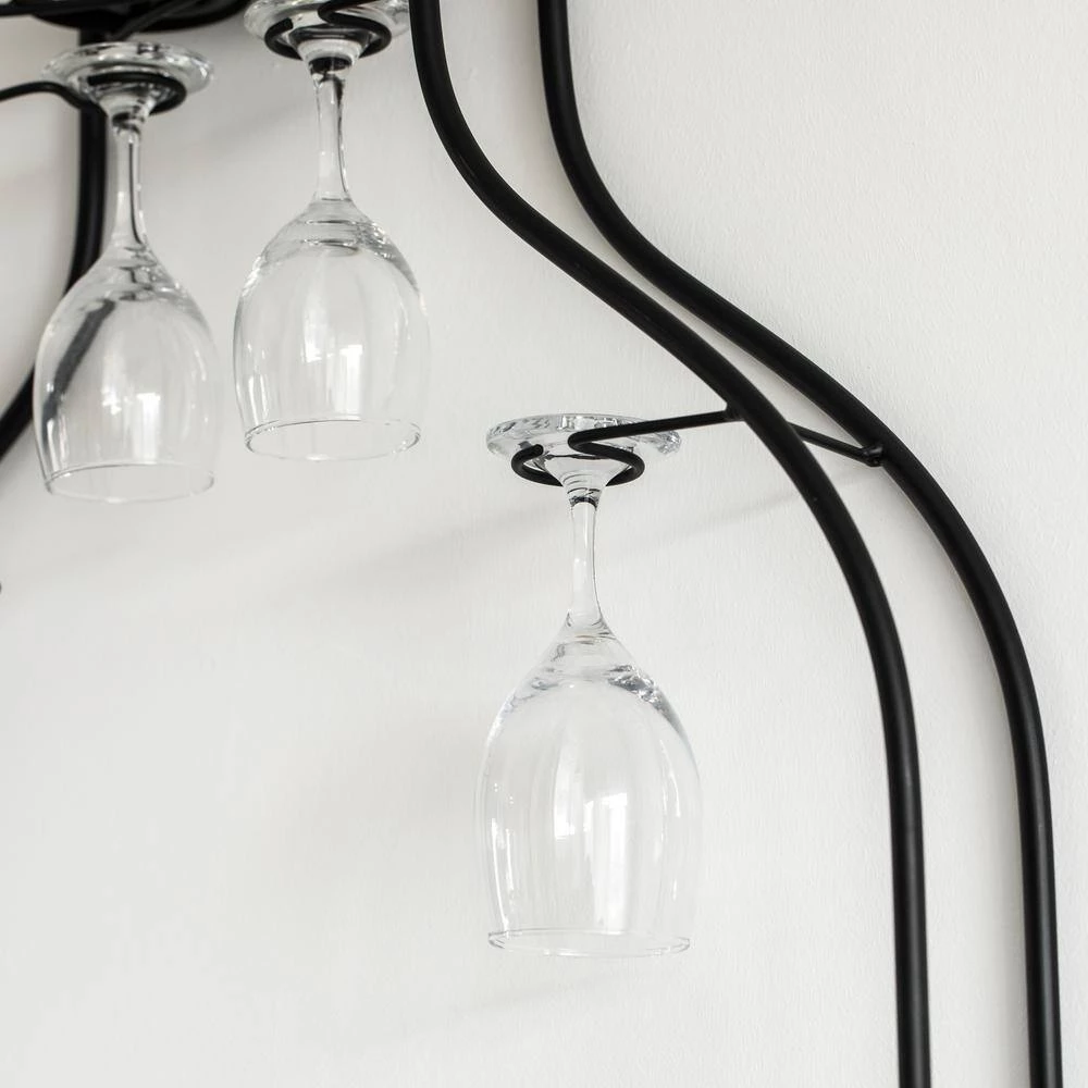 Big Vintage Decorative Metal-Bottle Shaped Wine Rack for Living Room Dining or Entryway by Vintiquewise 7 Big Vintage Decorative Metal-Bottle Shaped Wine Rack for Living Room Dining or Entryway by Vintiquewise - Image 5