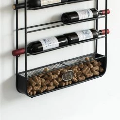 Big Vintage Decorative Metal-Bottle Shaped Wine Rack for Living Room Dining or Entryway by Vintiquewise 11 Big Vintage Decorative Metal-Bottle Shaped Wine Rack for Living Room Dining or Entryway by Vintiquewise -Camaflexi Shop vintiquewise wine racks qi004275 4f 1000