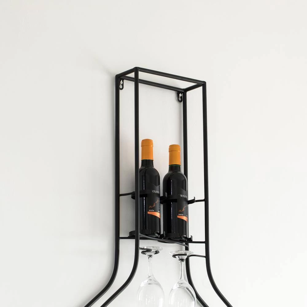 Big Vintage Decorative Metal-Bottle Shaped Wine Rack for Living Room Dining or Entryway by Vintiquewise 8 Big Vintage Decorative Metal-Bottle Shaped Wine Rack for Living Room Dining or Entryway by Vintiquewise - Image 6