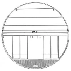 Holds 14-Bottles Black Metal Round Vintage Decorative Modern Wall Mounted Wine Rack by Vintiquewise -Camaflexi Shop vintiquewise wine racks qi004276 44 1000