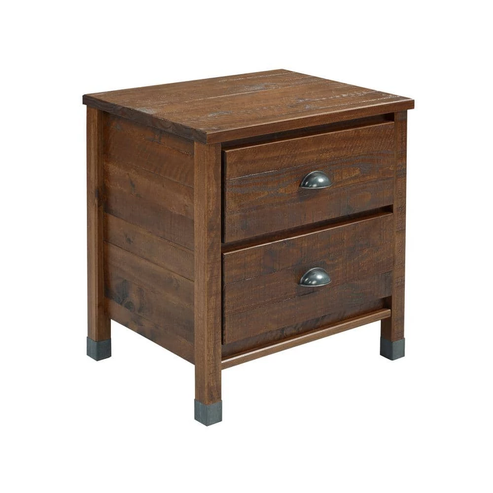Baja 2-Drawer Walnut Nightstand by Camaflexi 7 Baja 2-Drawer Walnut Nightstand by Camaflexi - Image 5