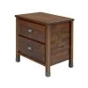 Baja 2-Drawer Walnut Nightstand by Camaflexi -Camaflexi Shop walnut camaflexi nightstands bj210 64 1000