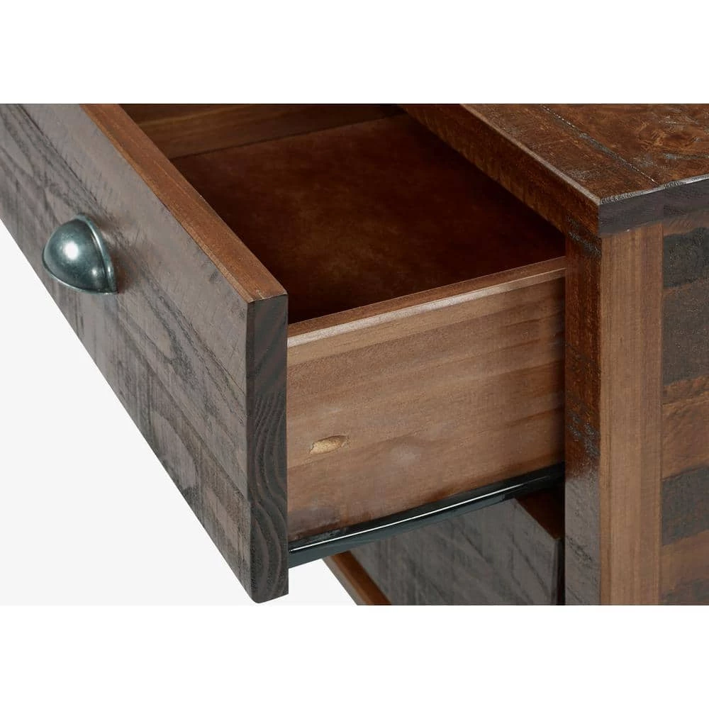 Baja 2-Drawer Walnut Nightstand by Camaflexi 5 Baja 2-Drawer Walnut Nightstand by Camaflexi - Image 3