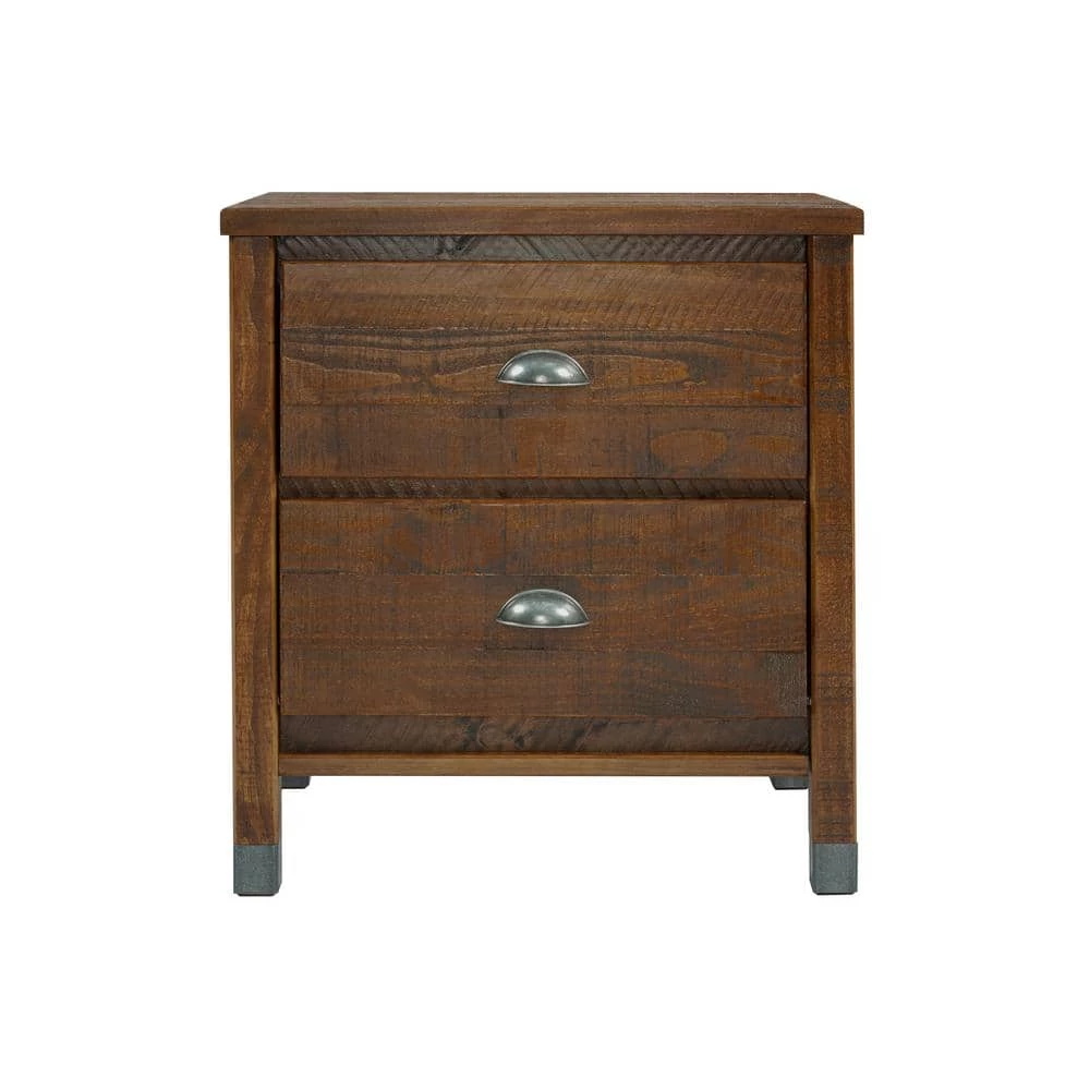 Baja 2-Drawer Walnut Nightstand by Camaflexi 6 Baja 2-Drawer Walnut Nightstand by Camaflexi - Image 4