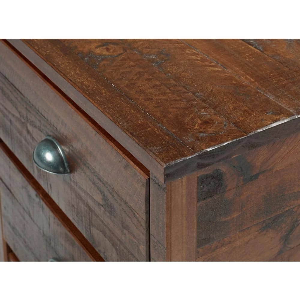 Baja 2-Drawer Walnut Nightstand by Camaflexi 4 Baja 2-Drawer Walnut Nightstand by Camaflexi - Image 2